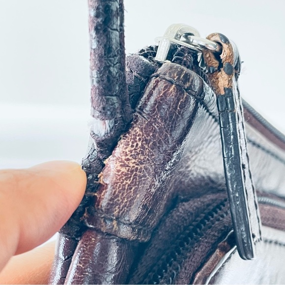 DOLCE VITA BROWN LEATHER CROSSBODY LEATHER WOMEN CARD HOLDER BAG - Picture 15 of 16